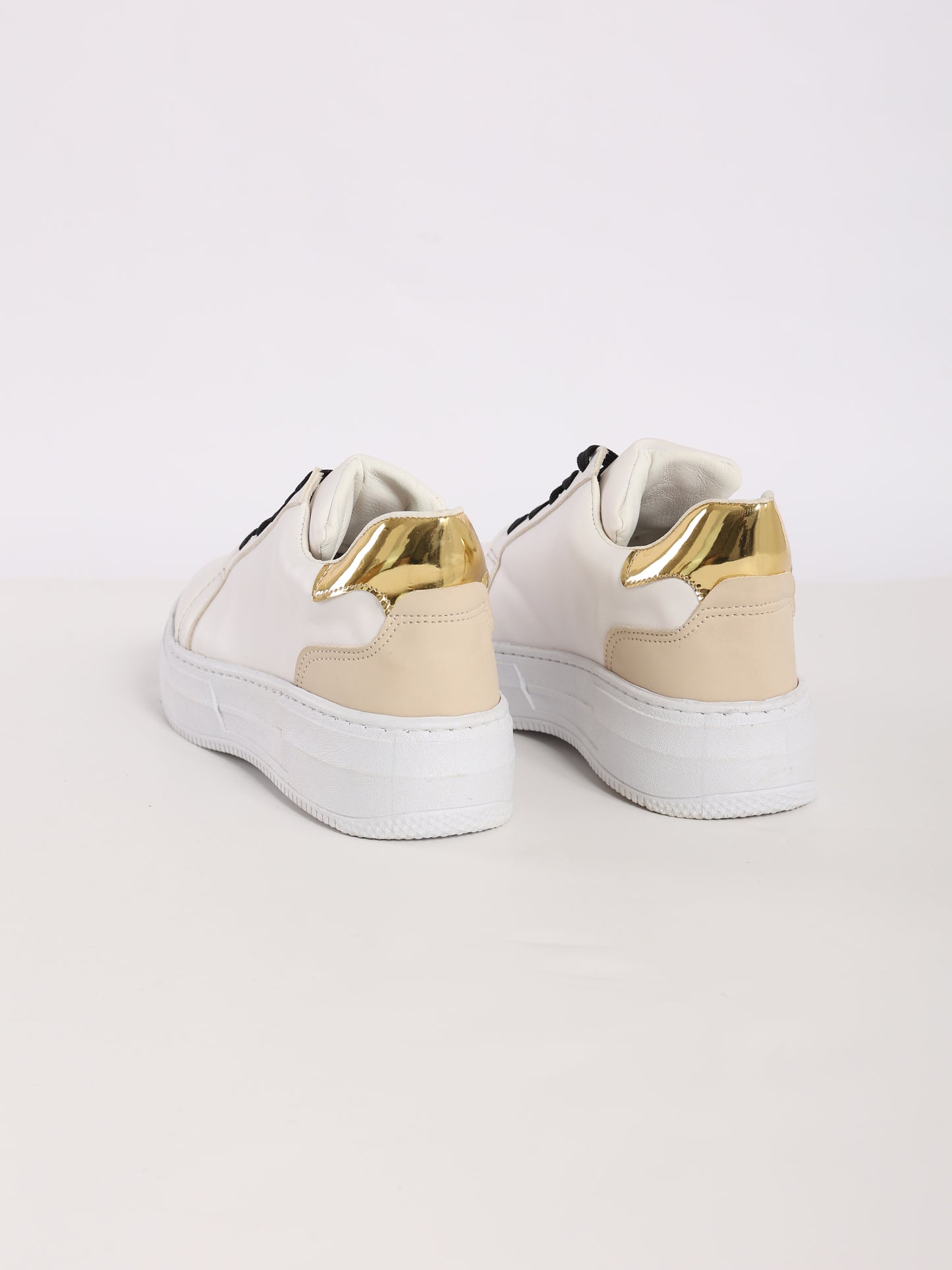 Zenzi LUNA Sneakers (White x Gold)